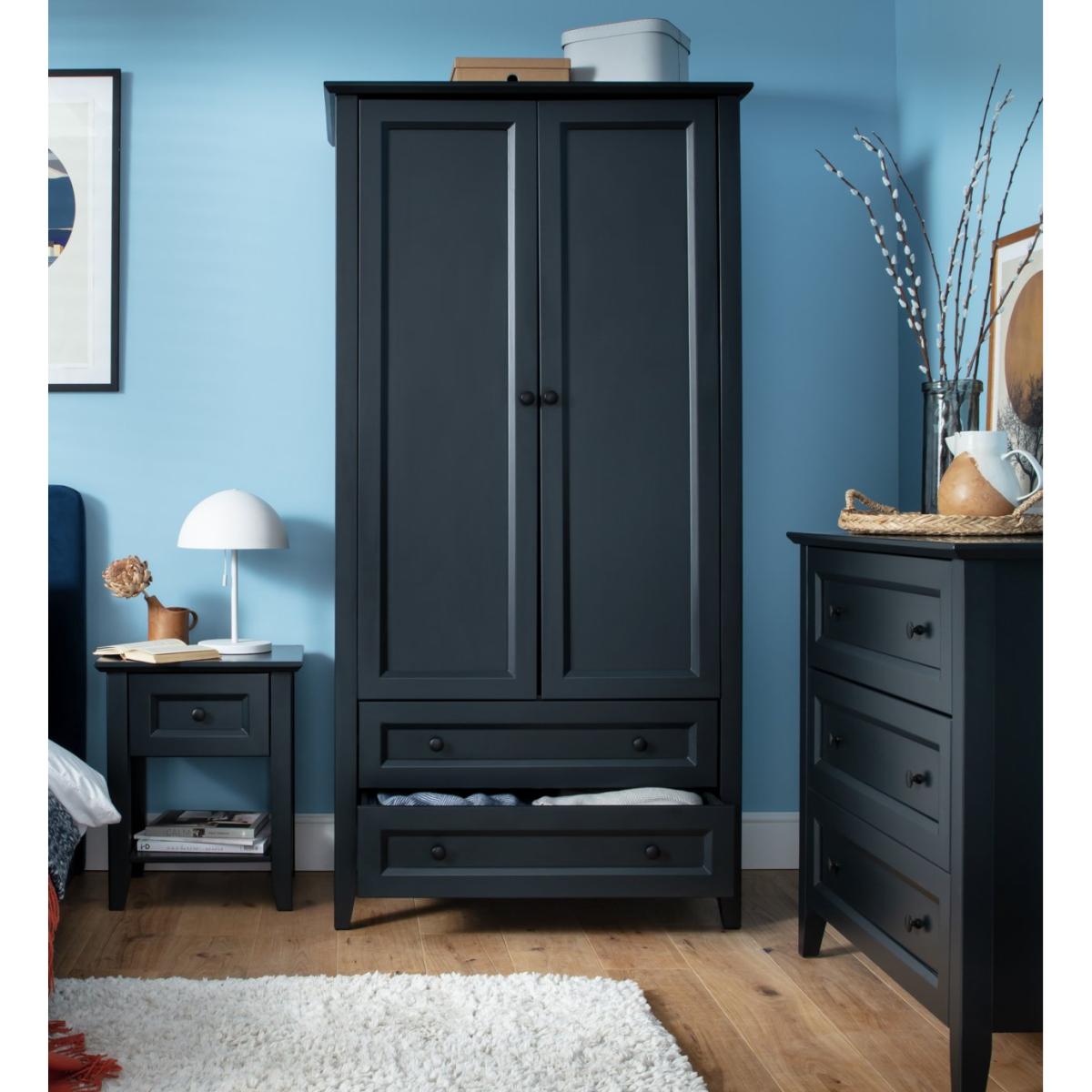 Habitat Kingham 3 Piece 2 Door Wardrobe Set - Blue – image 3