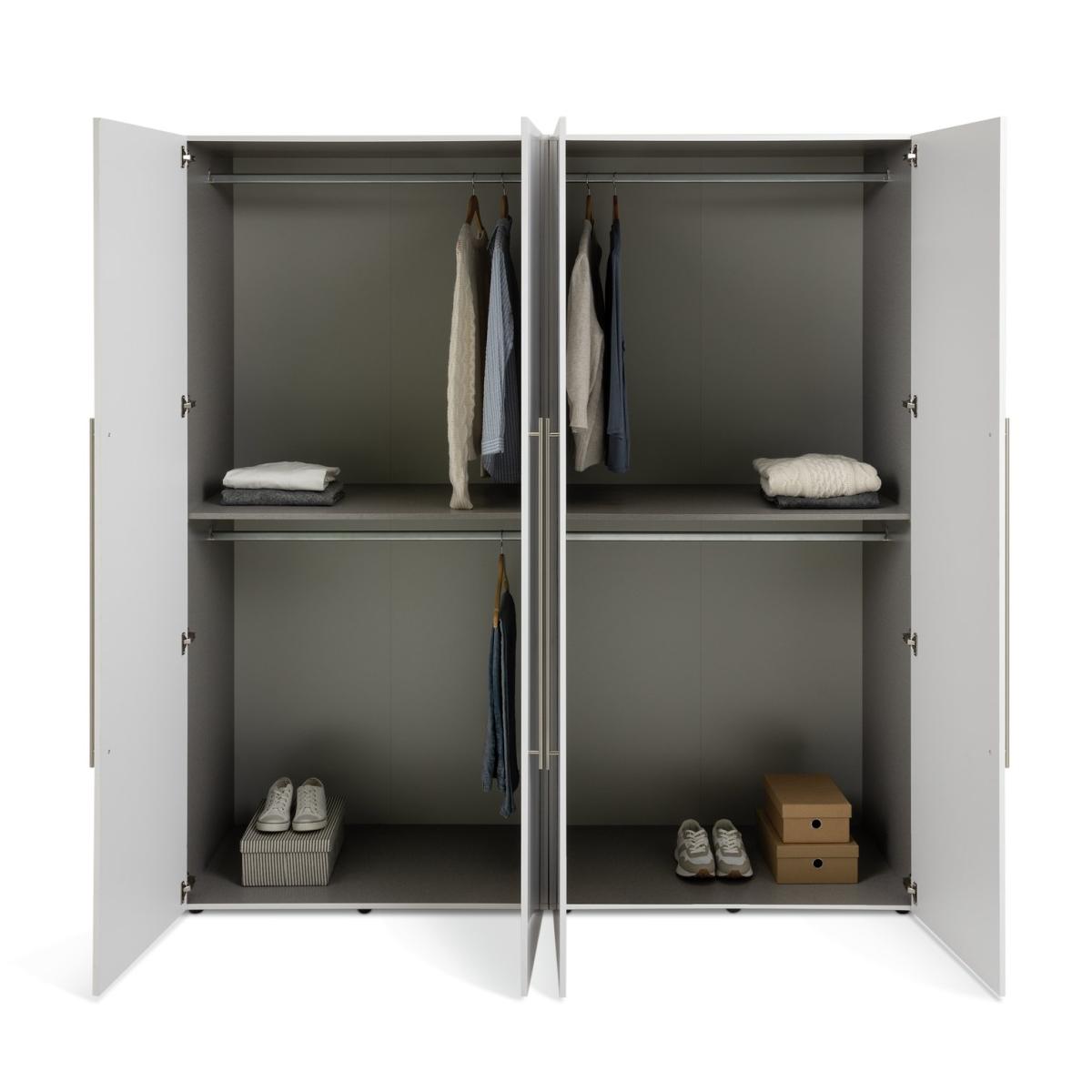 Habitat Atlas 4 Door Wardrobe - White Gloss – image 4
