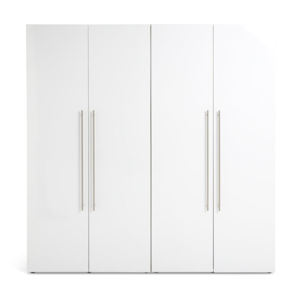 Habitat Atlas 4 Door Wardrobe - White Gloss – image 5