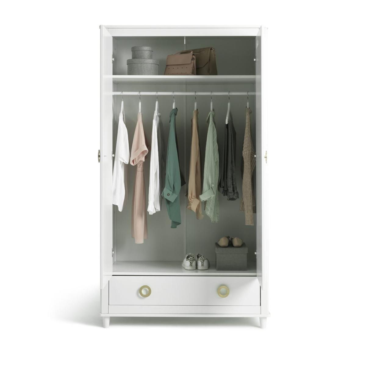 Habitat Bardot 2 Door 1 Drawer Wardrobe - White – image 4