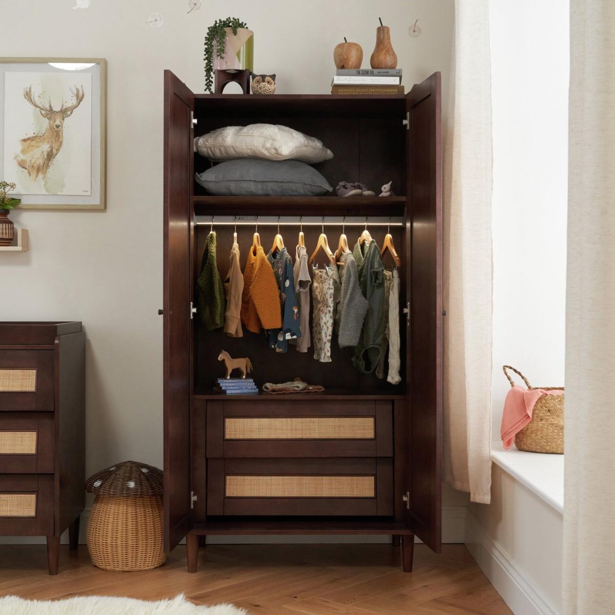 Tutti Bambini Japandi 2 door Wardrobe - Walnut – image 2