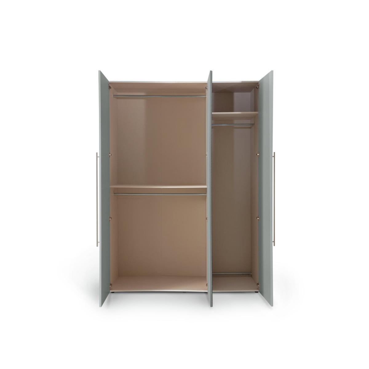 Habitat Atlas Grey Gloss & White 3 Door Mirrored Wardrobe – image 4