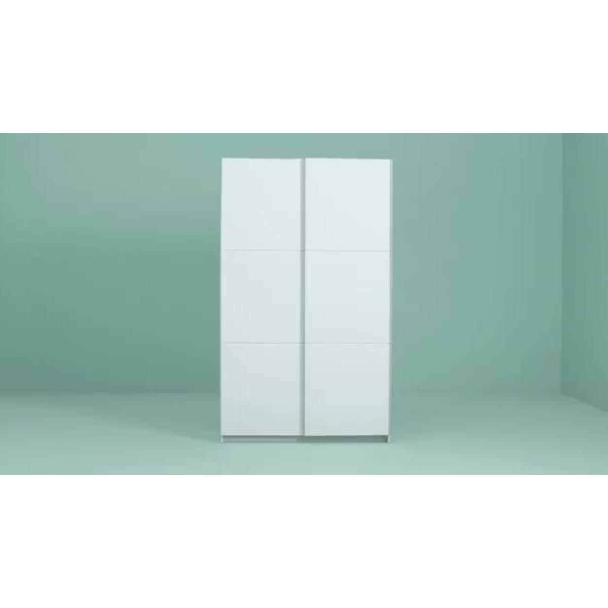 Habitat Holsted White Gloss Small Wardrobe – image 2