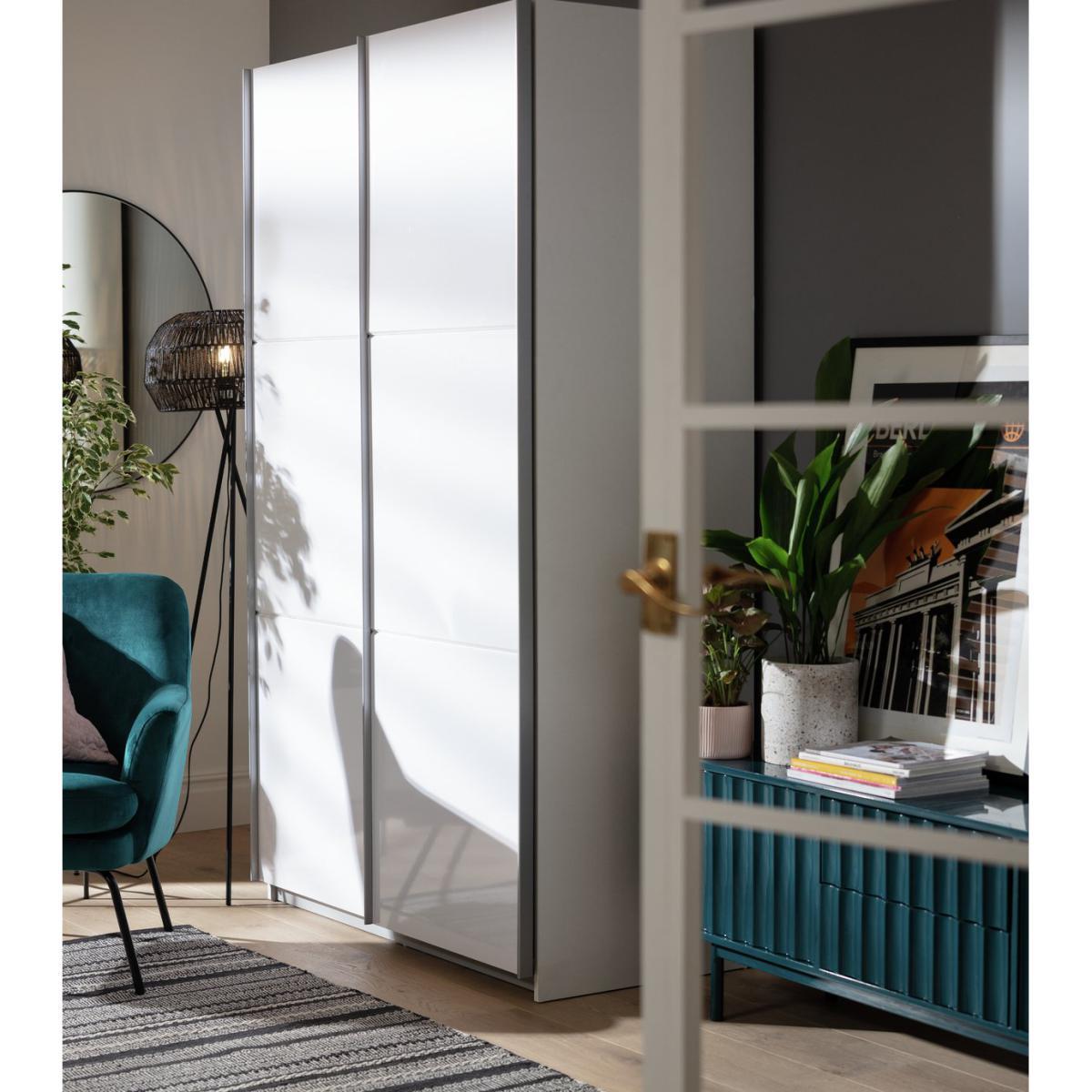 Habitat Holsted White Gloss Small Wardrobe – image 3