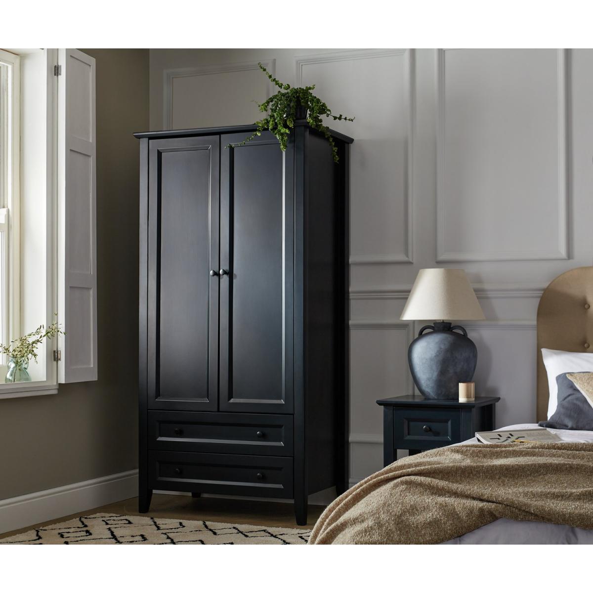 Habitat Kingham 2 Door 2 Drawer Wardrobe - Blue – image 3