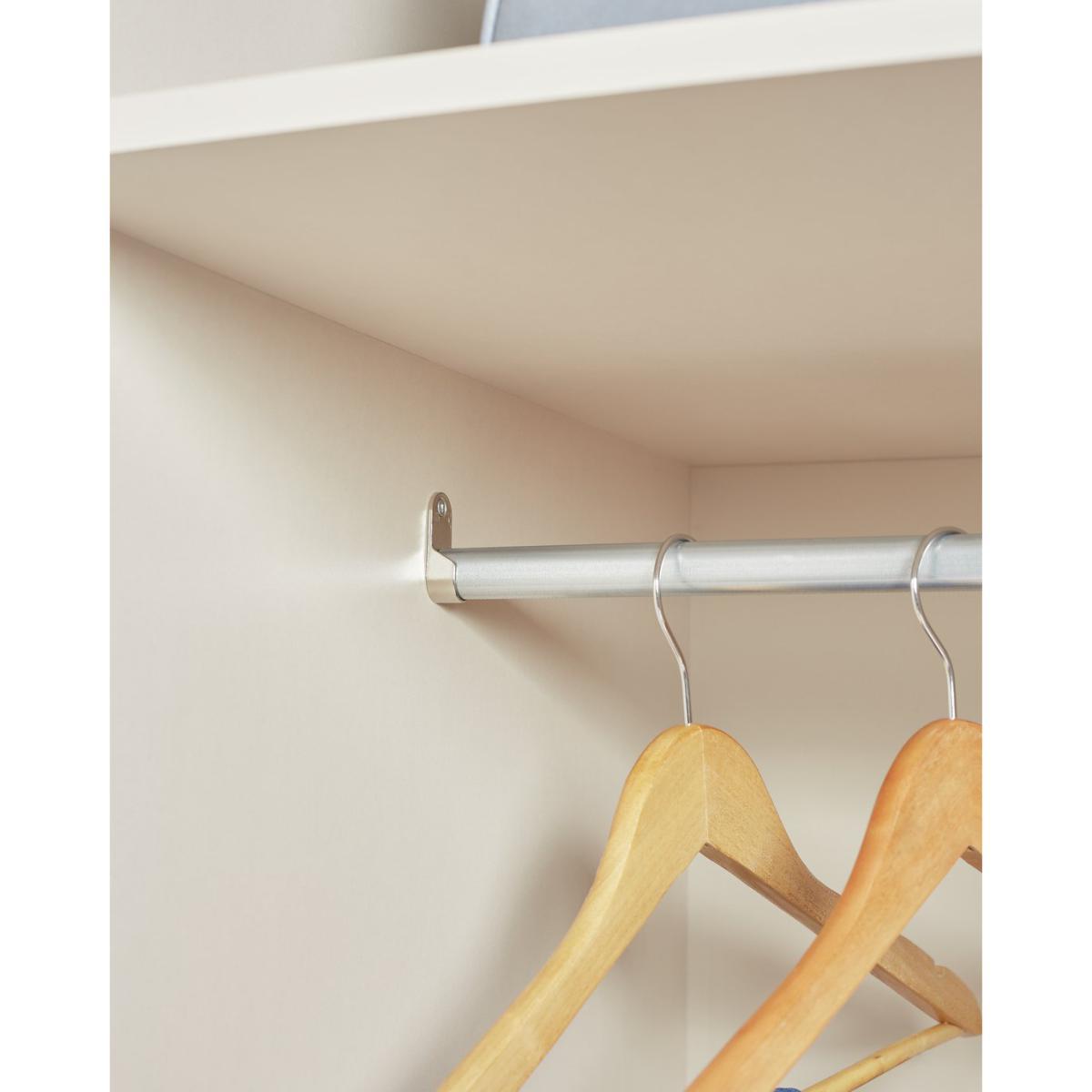 Habitat Atlas 2 Door Mirrored Tall Wardrobe - White – image 7