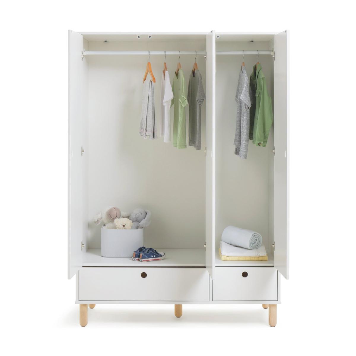 Habitat Kids Eden 3 Door 2 Drawer Wardrobe - White – image 4