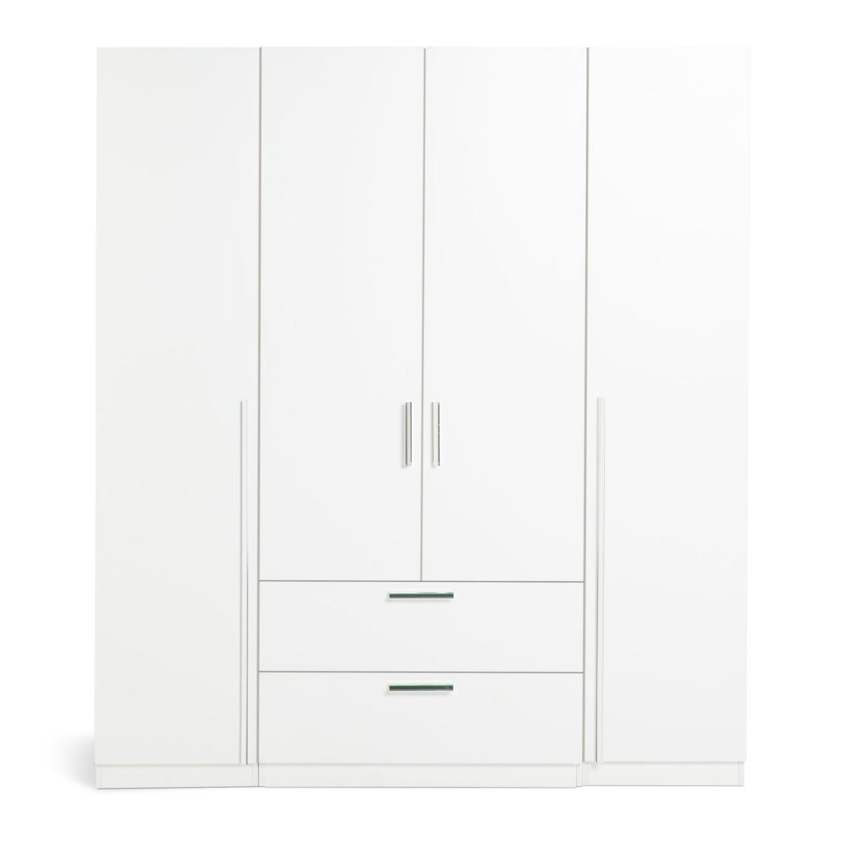 Habitat Munich 4 Door 2 Drawer Wardrobe - White – image 5