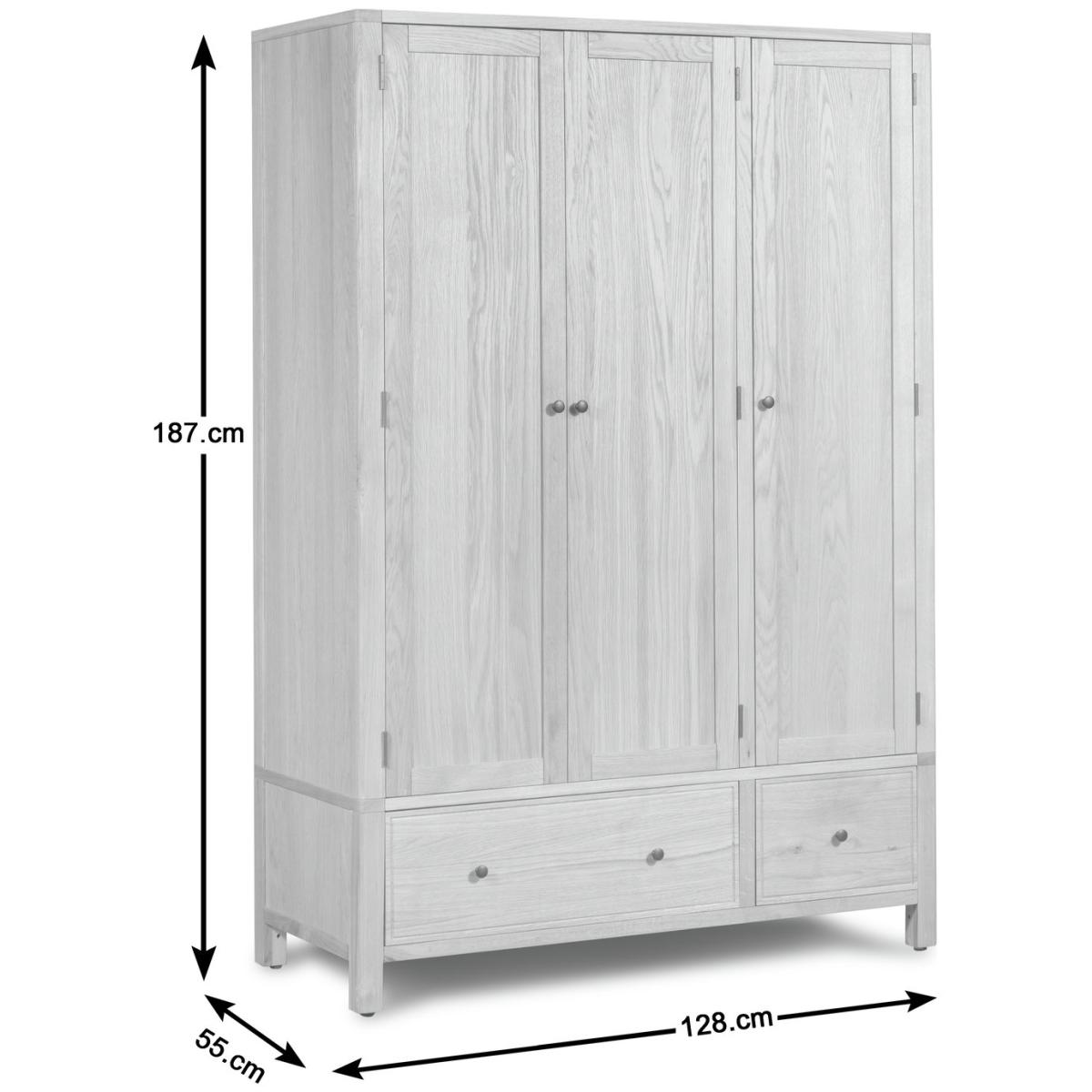 Habitat Finchley 3 Door Wardrobe - Oak – image 11