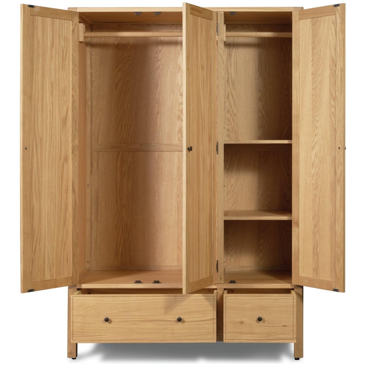 Habitat Finchley 3 Door Wardrobe - Oak – image 4