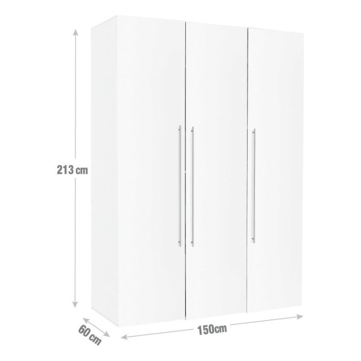 Habitat Atlas 3 Door Tall Wardrobe - White – image 8