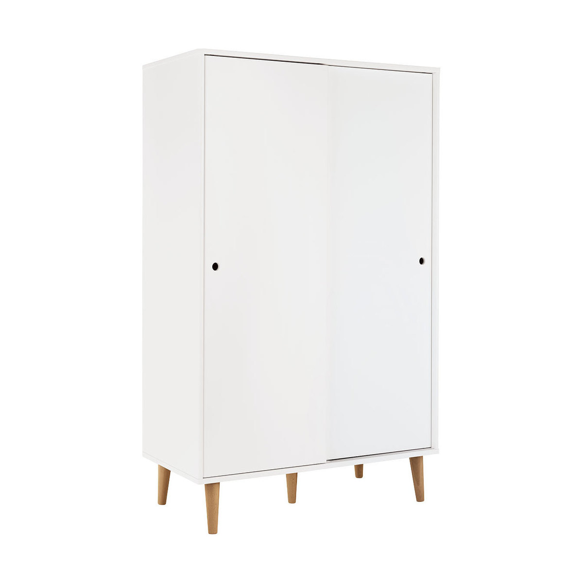 Cato White 2 Door Sliding Wardrobe, White – image 2