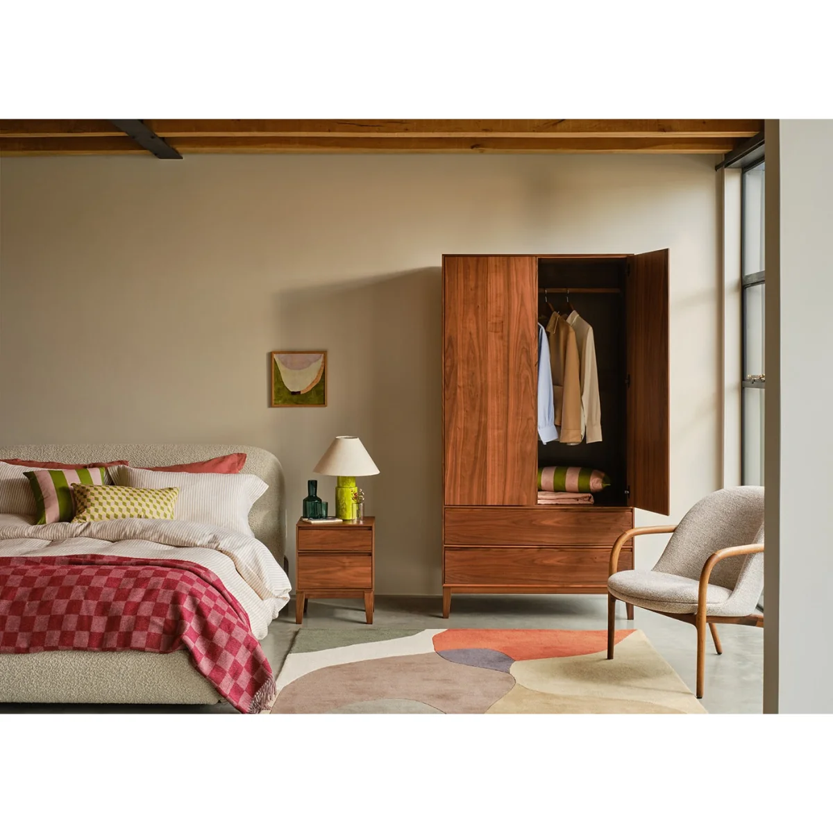 Heal's Lars Double Wardrobe Walnut – image 2