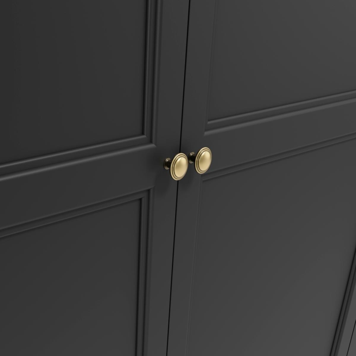 Ives 2 Door Wardrobe Black – image 6