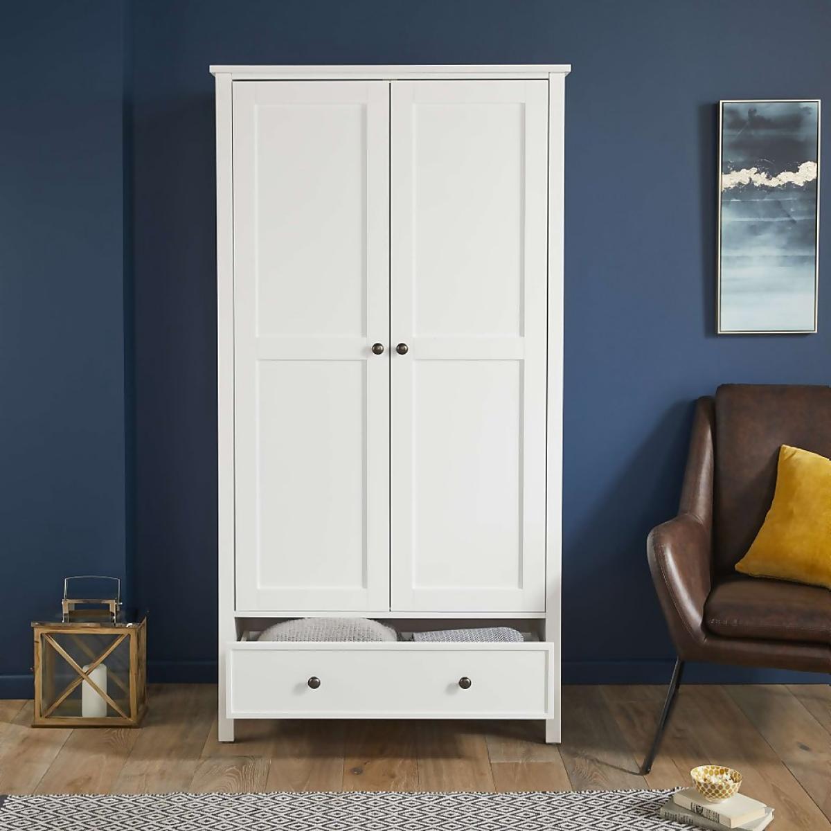 Helmsley 2 Door 1 Drawer Wardrobe – image 4