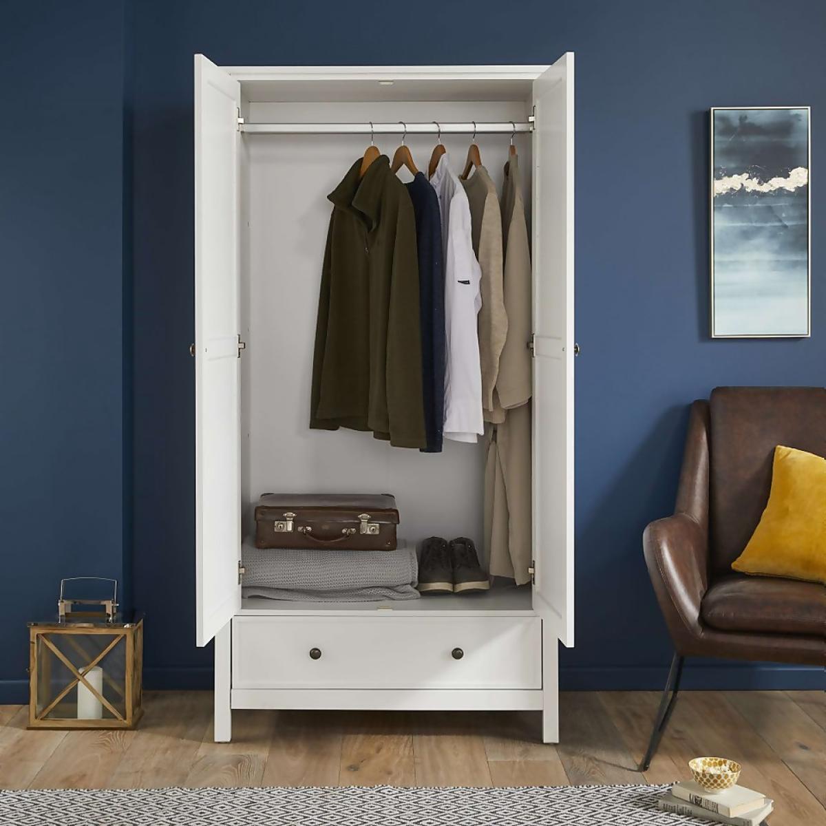 Helmsley 2 Door 1 Drawer Wardrobe – image 6