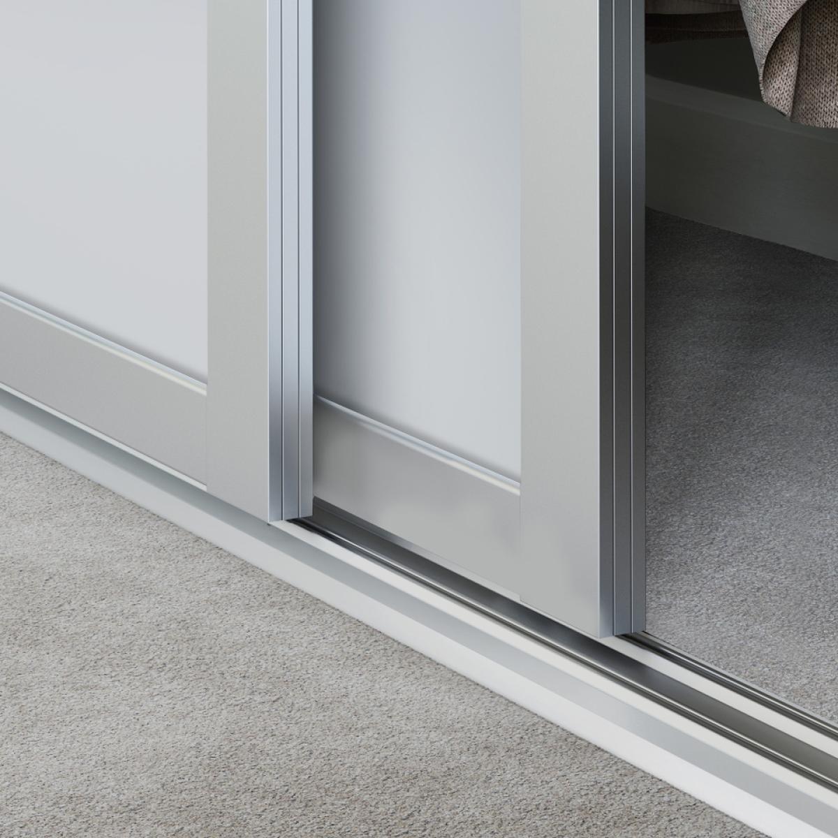 Shaker Sliding Wardrobe Door 1 Panel White (W)914mm – image 3