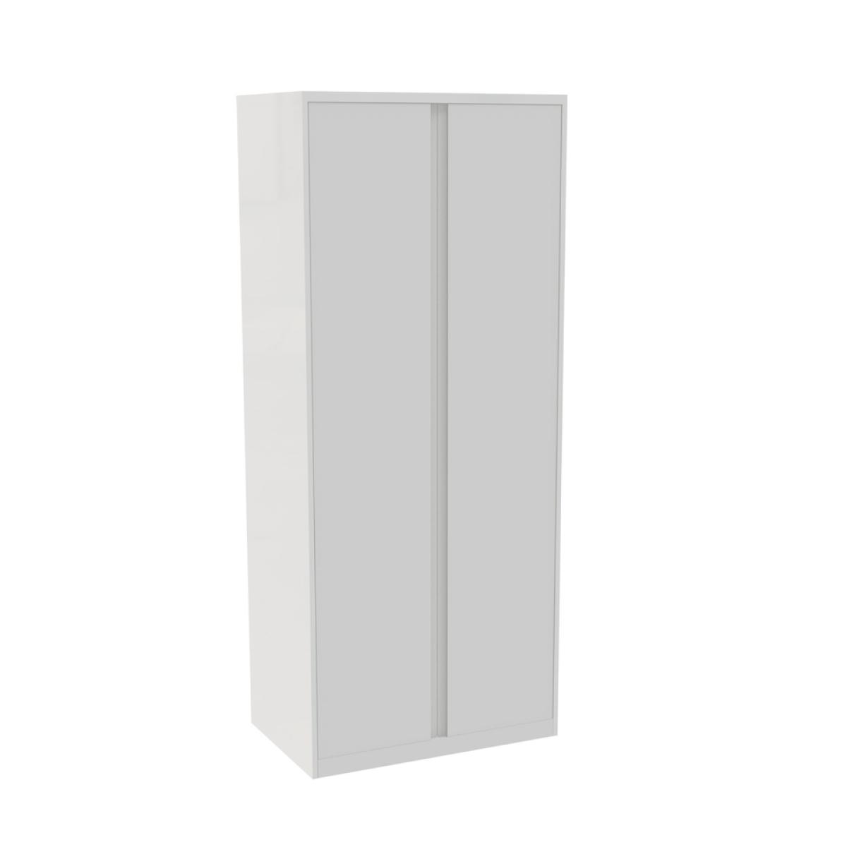 House Beautiful Escape Fitted Look Double Wardrobe, Oak Effect Carcass - Matt Grey Handleless Doors (W)940mm x (H)2226mm – image 4