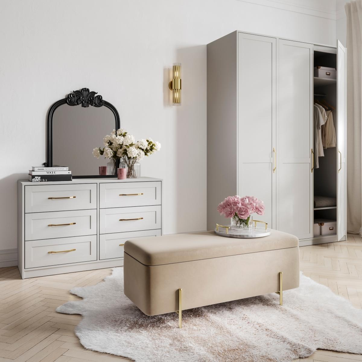Austen White 2 Door Wardrobe – image 2