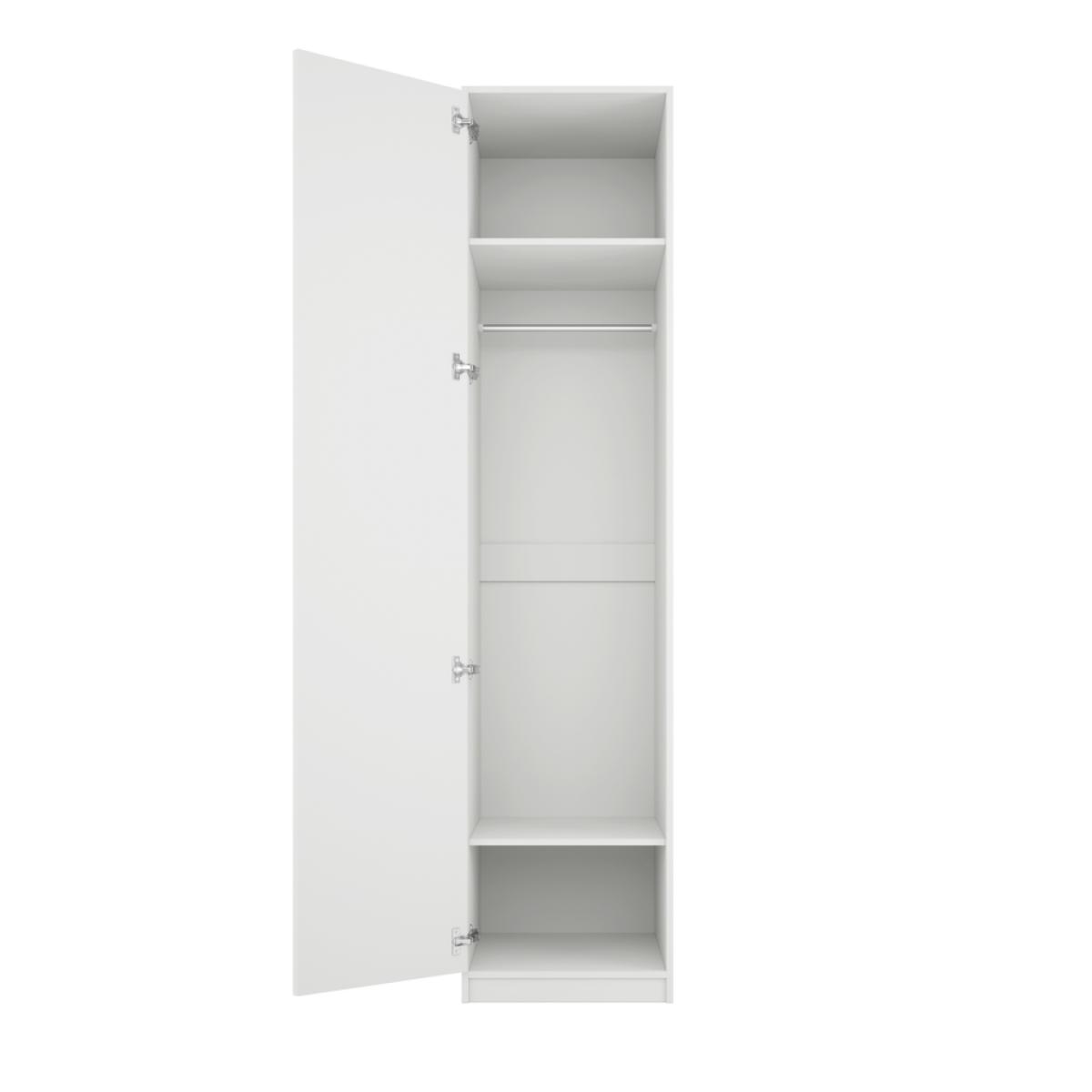Austen White 1 Door Wardrobe – image 3