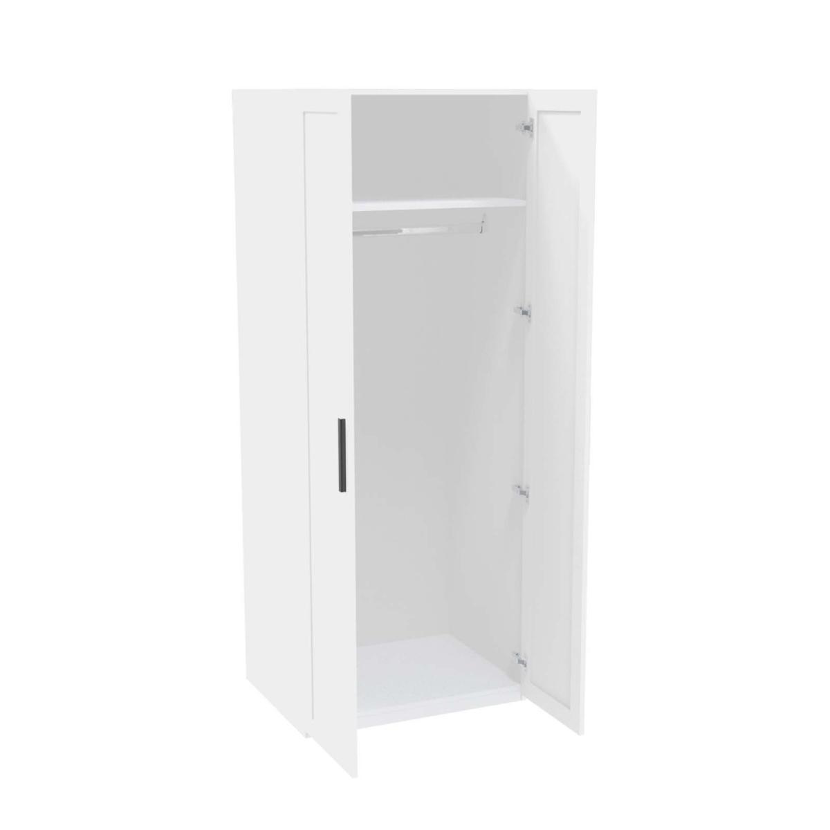 Homebase Shaker Double Wardrobe (W)780 x (H)1986mm - White – image 3
