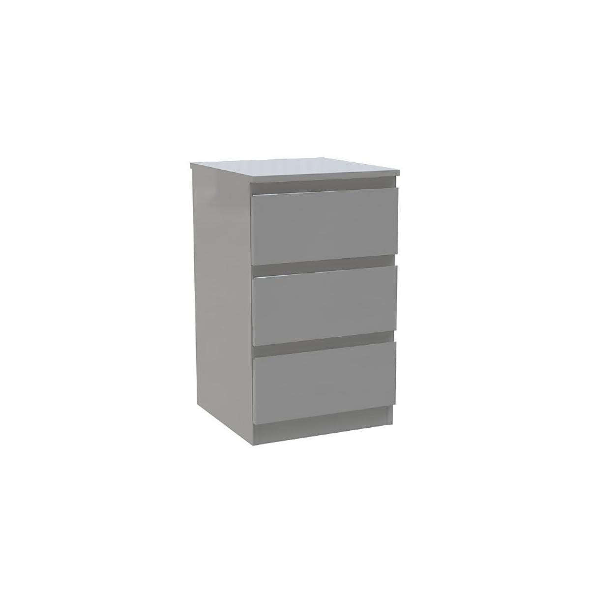 House Beautiful Escape Double Wardrobe Bedroom Set, Grey Carcass - Gloss Grey Handleless Doors – image 3