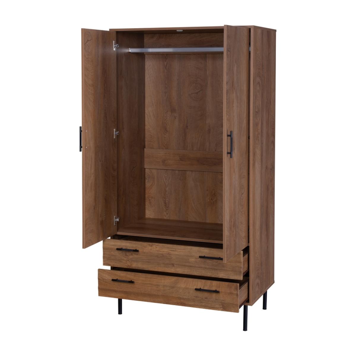 Toronto 2 Drawer Wardrobe – image 3