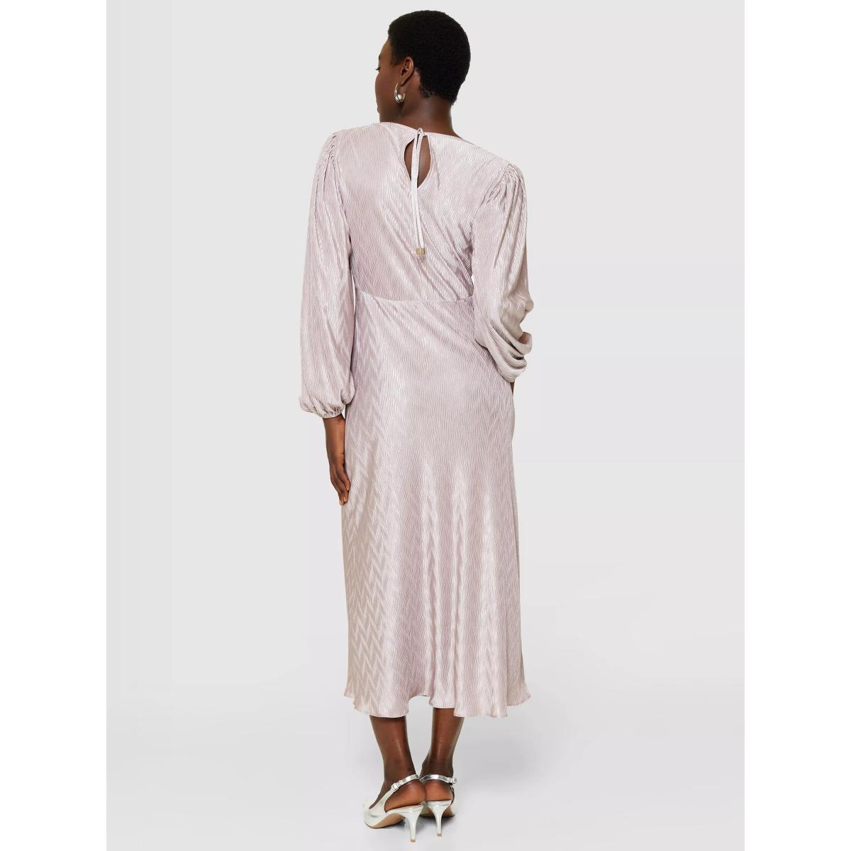 Closet London Jacquard Empire Line Midi Dress, Lilac – image 6