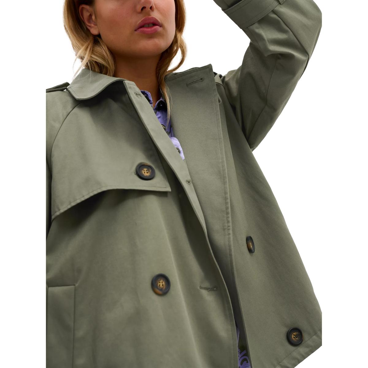 MY ESSENTIAL WARDROBE Mira Trench Jacket, Dusty Olive – image 4