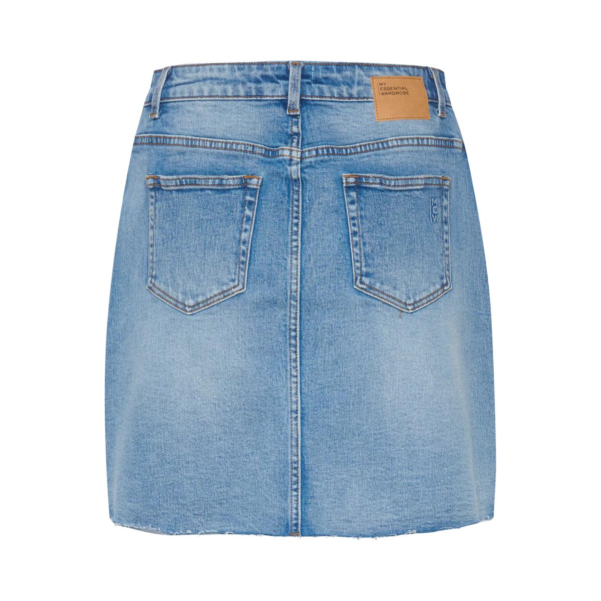 MY ESSENTIAL WARDROBE Dango Denim Mini Skirt, Light Blue Retro Was – image 5
