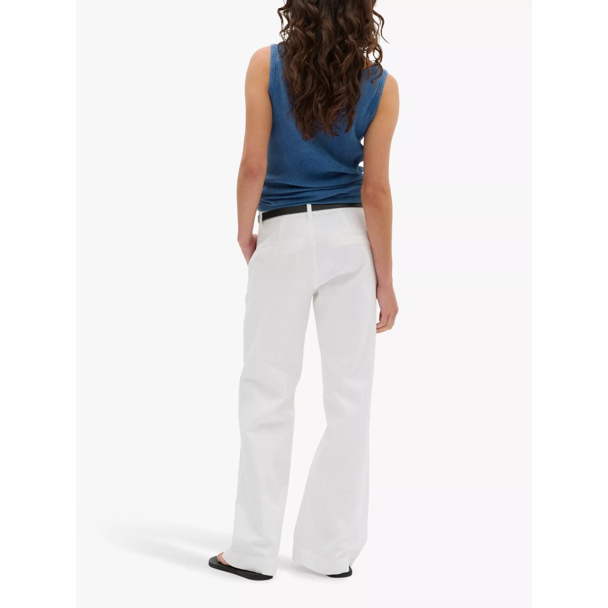MY ESSENTIAL WARDROBE Ace Ribbed Jersey Vest Top, Washed Blue – image 2