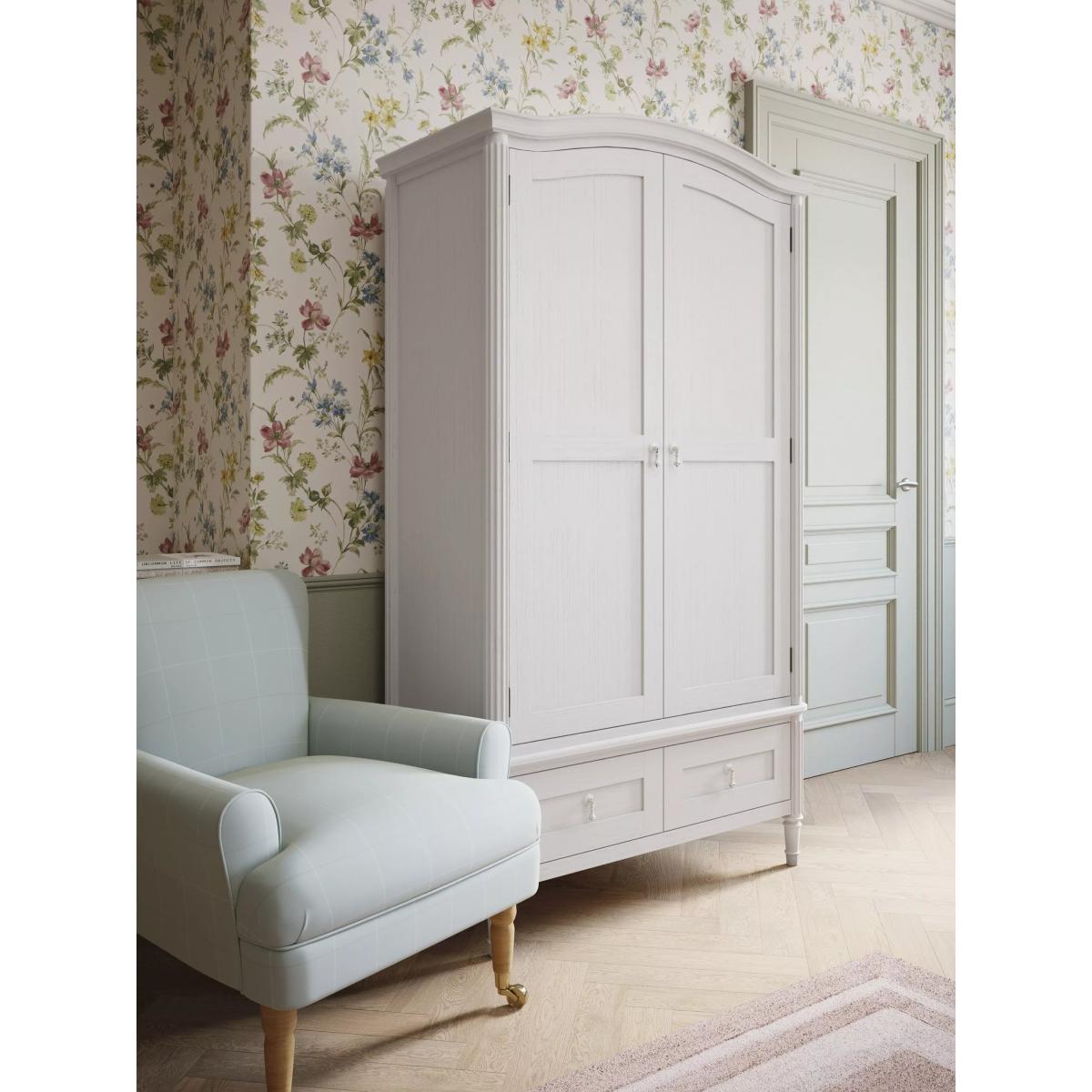 Laura Ashley Bramford 2 Door, 2 Drawer Wardrobe, White – image 5