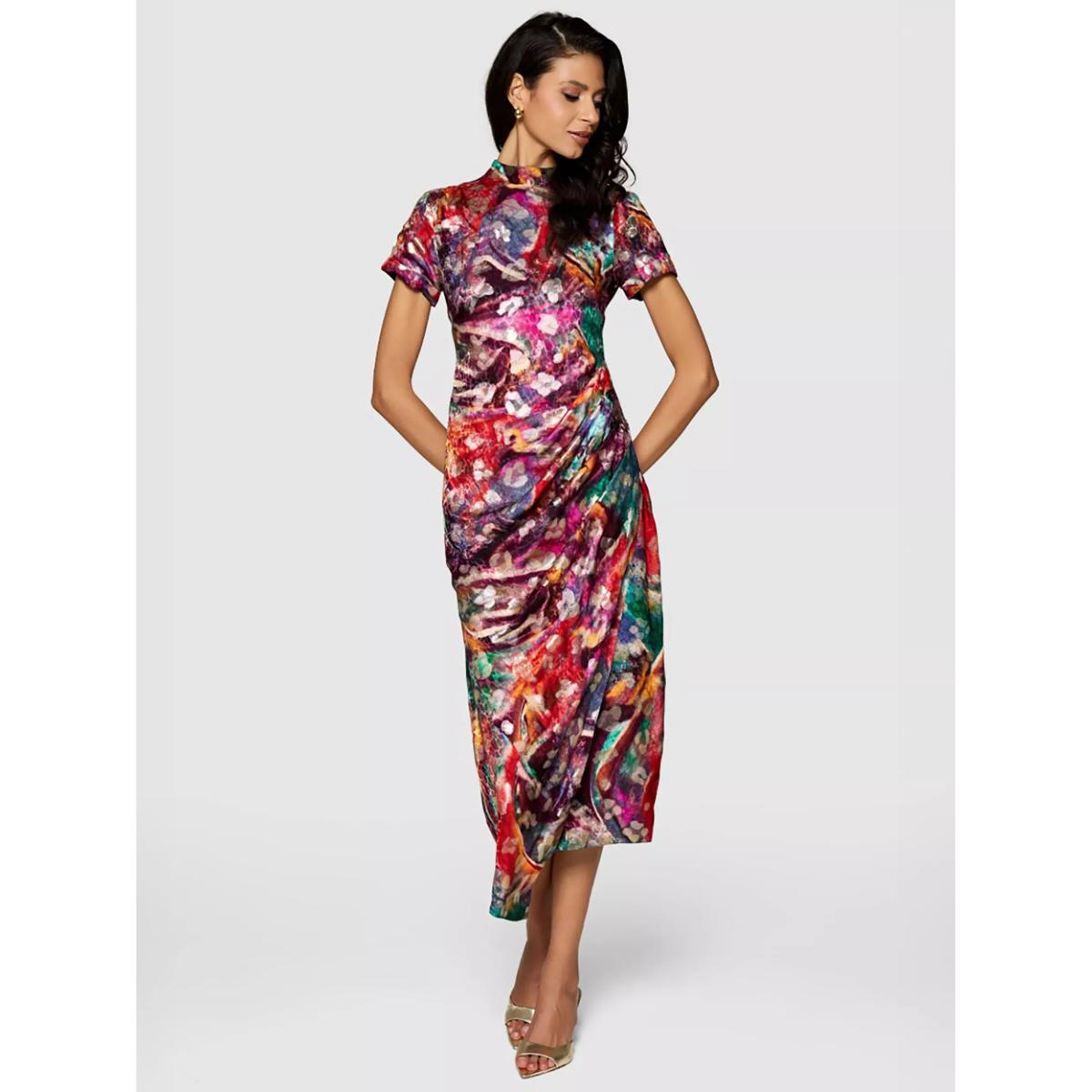 Closet London Abstract Design Pencil Maxi Dress – image 2