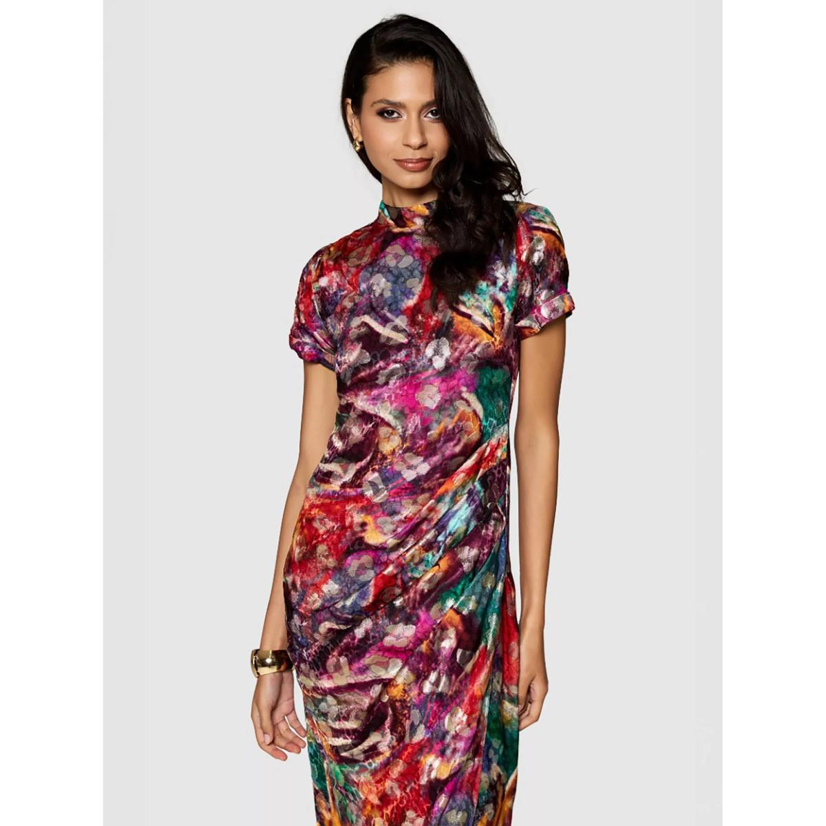 Closet London Abstract Design Pencil Maxi Dress – image 3