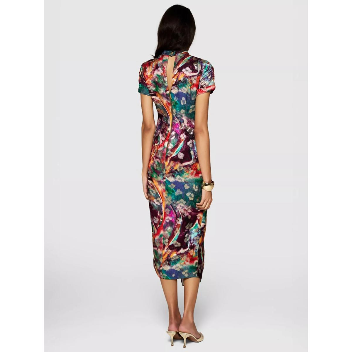 Closet London Abstract Design Pencil Maxi Dress – image 4