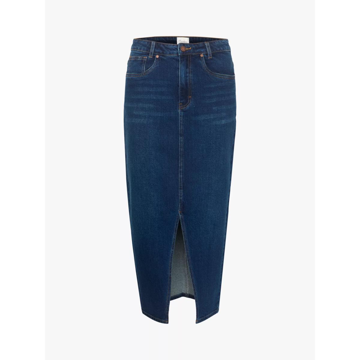 MY ESSENTIAL WARDROBE Dango Denim Midi Skirt, Dark Blue Wash – image 4