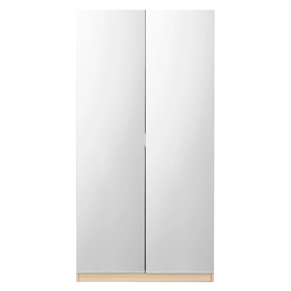 ANYDAY John Lewis & Partners Mix it Mirrored Double Wardrobe, Natural Oak – image 3