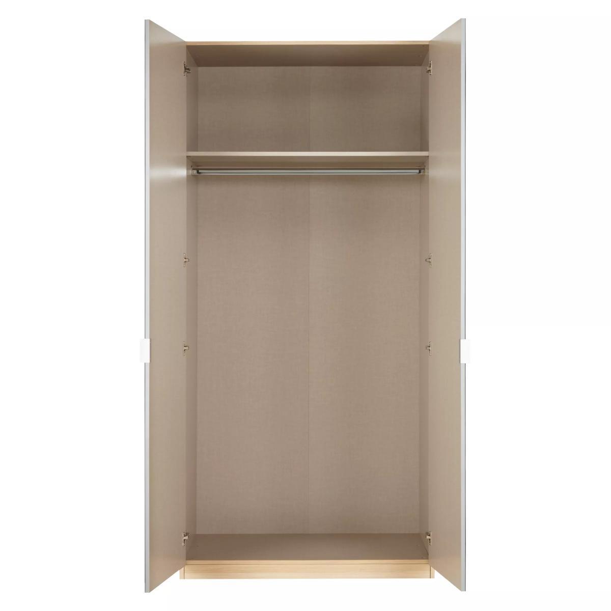 ANYDAY John Lewis & Partners Mix it Mirrored Double Wardrobe, Natural Oak – image 4