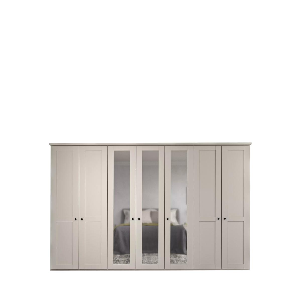 John Lewis Marlow 350cm Hinged Mirrored Wardrobe, Champagne – image 3