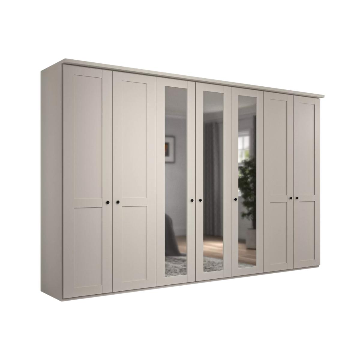 John Lewis Marlow 350cm Hinged Mirrored Wardrobe, Champagne – image 1