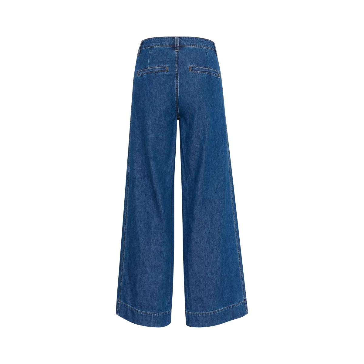 MY ESSENTIAL WARDROBE Hilma Wide Leg Jeans, Mid Blue – image 5