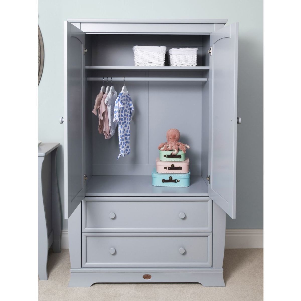 Boori Sleigh Wardrobe, Pebble – image 4