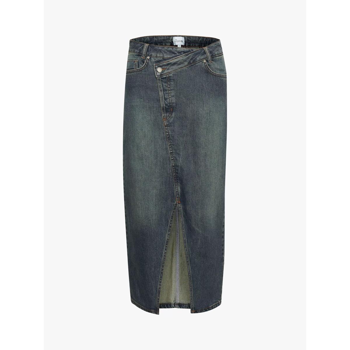MY ESSENTIAL WARDROBE Dalvi Denim Midi Skirt, Dark Blue – image 4