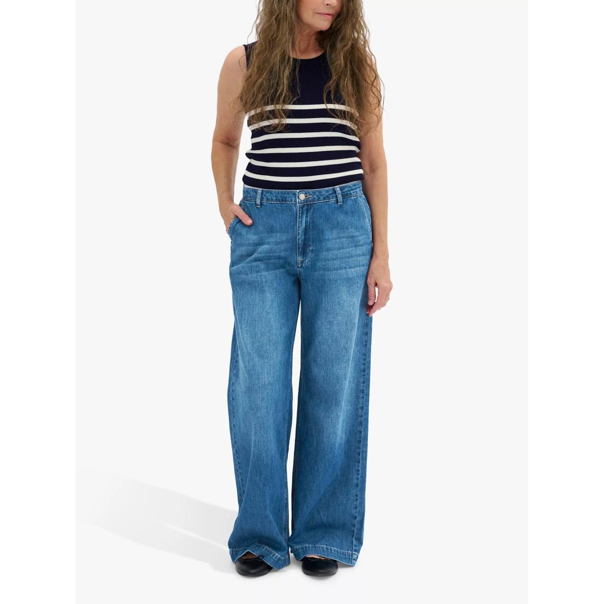 MY ESSENTIAL WARDROBE Malo Wide Leg Jeans, Blue – image 3