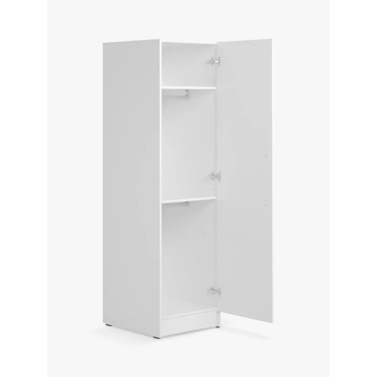 Little Acorns Athena Single Wardrobe, White – image 2