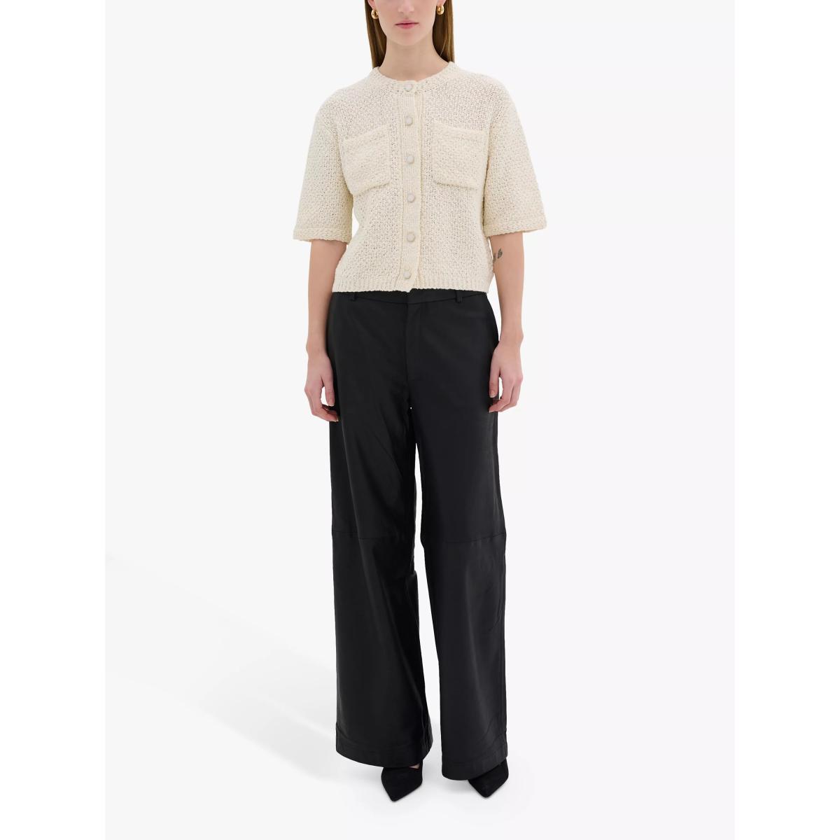 MY ESSENTIAL WARDROBE Gitta Leather Trousers, Black – image 3