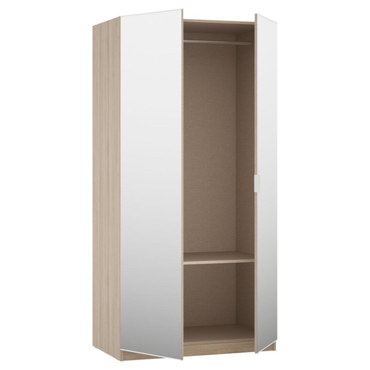 ANYDAY John Lewis & Partners Mix it Mirrored Double Wardrobe, Grey Ash – image 2