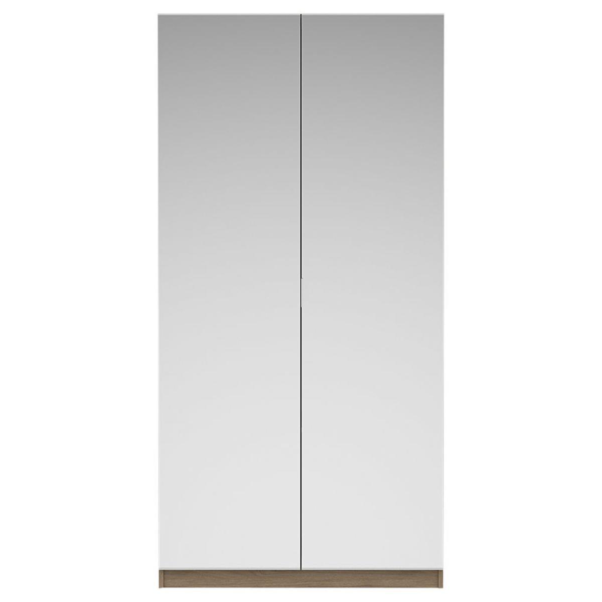 ANYDAY John Lewis & Partners Mix it Mirrored Double Wardrobe, Grey Ash – image 3