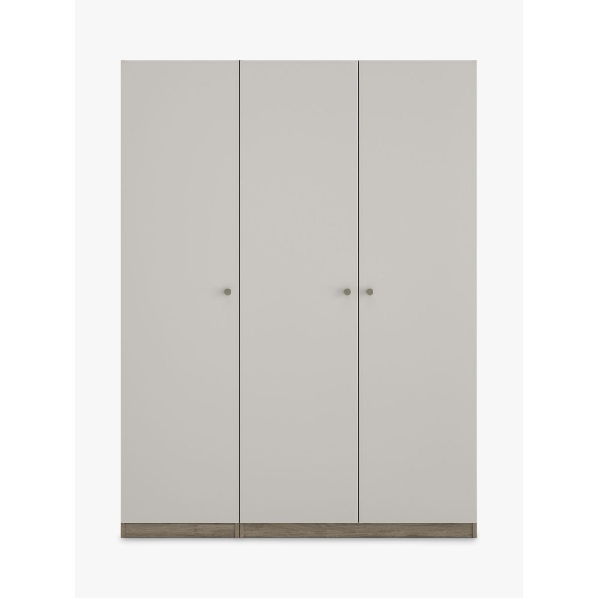 ANYDAY John Lewis & Partners Mix it Triple Wardrobe, Nickel Knob Handles, Grey Ash/Matt Smoke – image 2