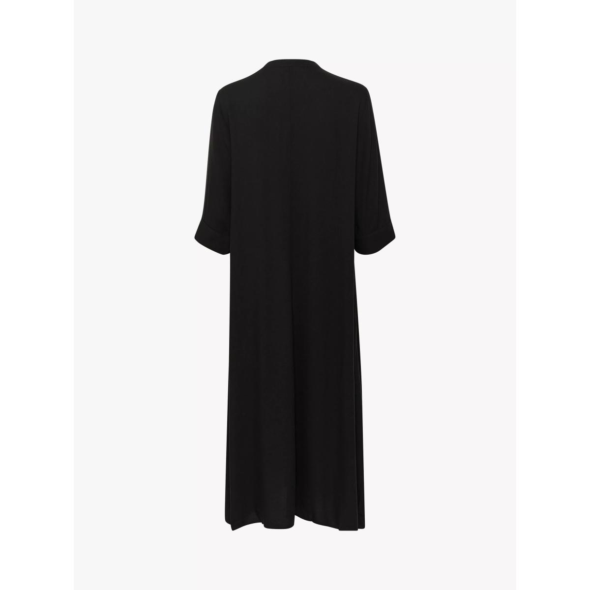 MY ESSENTIAL WARDROBE Lima Flora Button Maxi Dress, Black – image 2